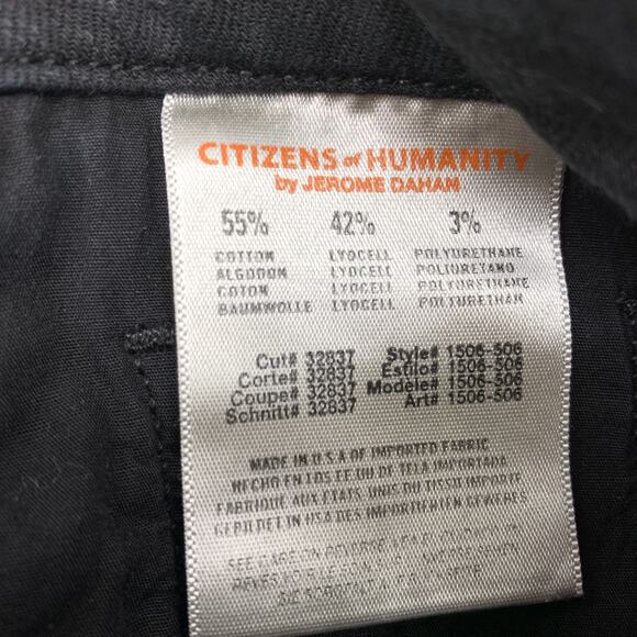 Citizens of Humanity Jeans Women's Sz 27 Avedon Skinny Ankle In Black Diamond - Picture 8 of 9